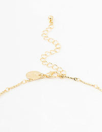 Gold Plated Crystal Layered Necklace - link has visual effect only