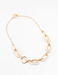 Gold Plated Opulant Chain Necklace - link has visual effect only