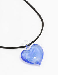 Large Beaded Puffy Love Heart Necklace - link has visual effect only