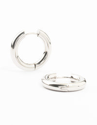 Stainless Steel Thick Clicker Hoop Earrings 22 MM - link has visual effect only