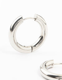 Stainless Steel Thick Clicker Hoop Earrings 22 MM - link has visual effect only