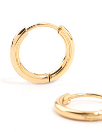 Gold Plated Stainless Steel Core Clicker Earrings 14 MM - link has visual effect only