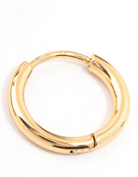 Gold Plated Stainless Steel Core Clicker Earrings 14 MM - link has visual effect only