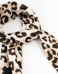 Leopard Fabric Satin Scarf - link has visual effect only