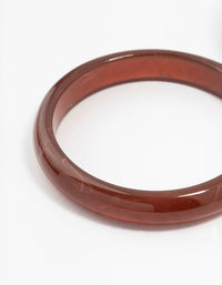 Brown Plastic Acrylic Bangles 2-Pack - link has visual effect only