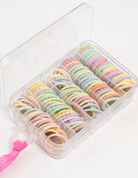 Kids Mixed Pastel Hair Ties Pack - link has visual effect only