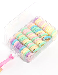 Kids Mixed Pastel Hair Ties Pack - link has visual effect only