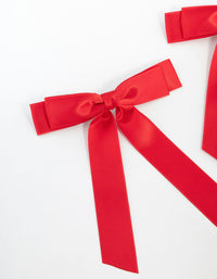 Red Medium Double Loop Bows 2-Pack - link has visual effect only