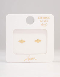 Gold Plated Sterling Silver Planet Stud Earrings - link has visual effect only