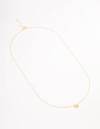 Gold Plated Sterling Silver Intial M Necklace - link has visual effect only