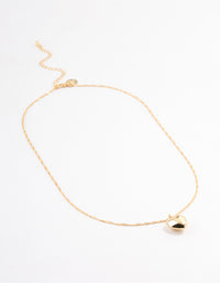 Gold Plated Heart Necklace - link has visual effect only