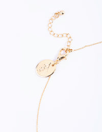 Gold Plated Pave Butterfly Necklace - link has visual effect only