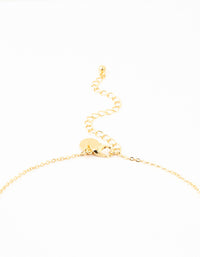 Gold Plated Cross Mary Beaded Necklace - link has visual effect only