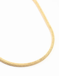 Gold Plated Heavy Square Chain Necklace - link has visual effect only