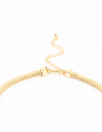 Gold Plated Heavy Square Chain Necklace - link has visual effect only