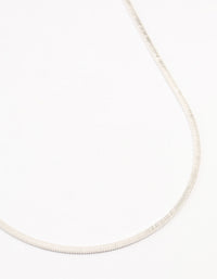 Silver Plated Clean Snake Chain Necklace - link has visual effect only