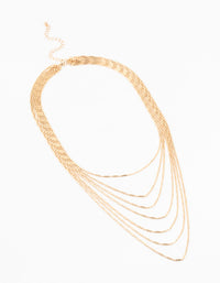 Gold Layered Necklace - link has visual effect only