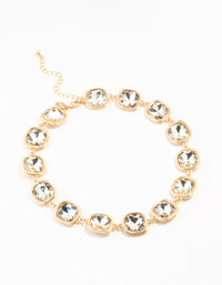 Gold Diamante Stone NecklaceFASHION RANGE - link has visual effect only