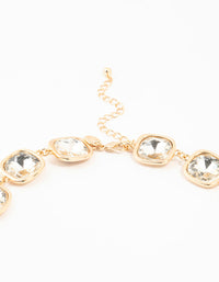 Gold Diamante Stone NecklaceFASHION RANGE - link has visual effect only