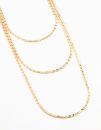 Gold Multirow Necklace - link has visual effect only