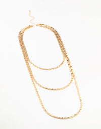 Gold Multirow Necklace - link has visual effect only