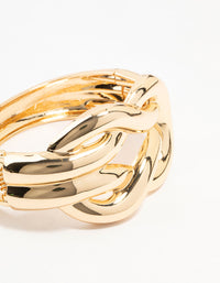 Gold Bold Knotted Bangle - link has visual effect only