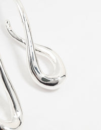 Silver Infinity Hoop Earrings - link has visual effect only