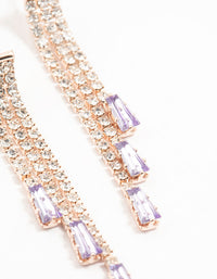 Rose Gold Fine Bag Cupchain Drop Earrings - link has visual effect only