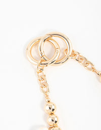 Gold Bow, Flower & Heart Charm Keychain - link has visual effect only