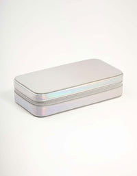 Holographic PU Leather Rectangle Jewellery Case - link has visual effect only