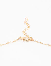 Kids Gold Rainbow Heart Charm Necklace - link has visual effect only