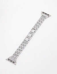 Silver Diamante Watch Strap 38/40/41 - link has visual effect only