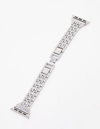 Silver Diamante Watch Strap 38/40/41 - link has visual effect only