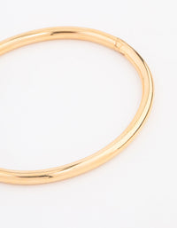 Waterproof Gold Plated Stainless Steel Simple Hinge Bracelet - link has visual effect only