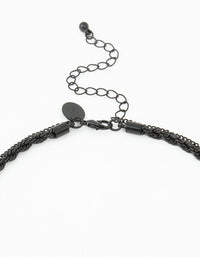 Coated Cross Rope Layered Necklace - link has visual effect only