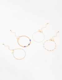 Gold Bag Chain Bracelet 4-Pack - link has visual effect only