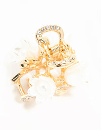 Gold Flower Mini Claw Clips 2-Pack - link has visual effect only