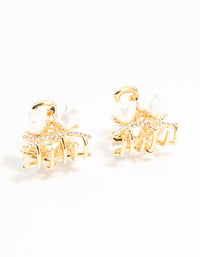 Gold Flower Mini Claw Clips 2-Pack - link has visual effect only