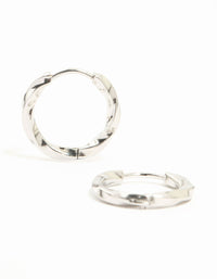 Waterproof Stainless Steel Twisted Hoop Earrings - link has visual effect only