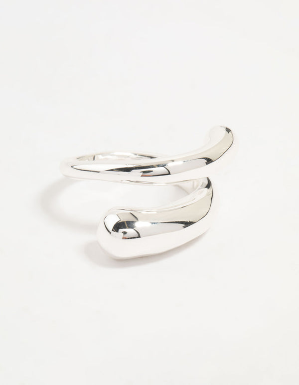 Silver Plated Slim Wrapped Ring