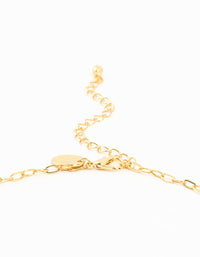 Gold Plated Round Diamante Chain Y-Necklace - link has visual effect only