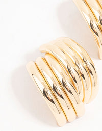 Gold Wrapped Stud Earrings - link has visual effect only