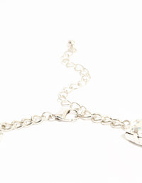 Silver Diamante Choker Necklace - link has visual effect only