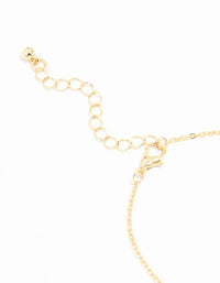 Gold Plated Trio Clover Bracelet - link has visual effect only