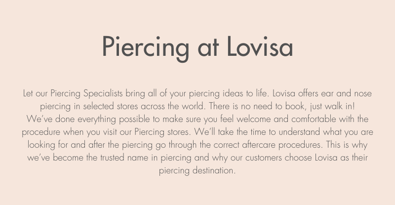 The best piercing experience @Lovisa ✨Stop by your local Lovisa store