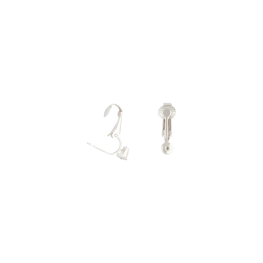 Silver Clip On Stud Earrings Converters