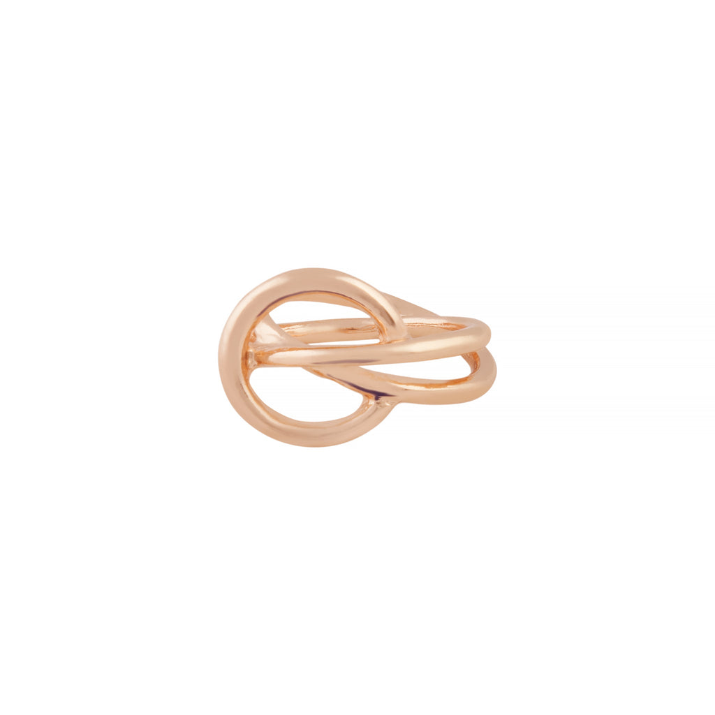 Gold Pretzel Twirl Ring