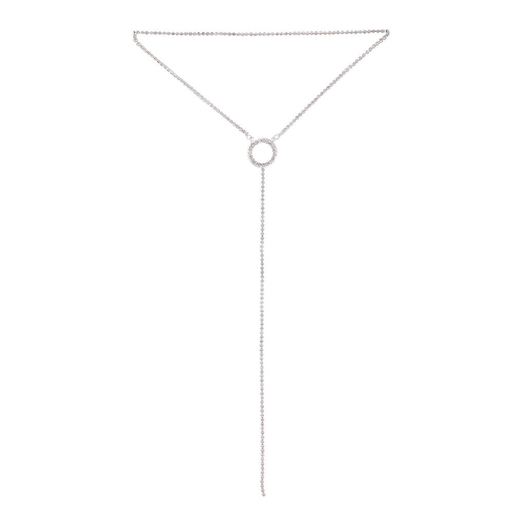 Silver Circle Cup Chain Choker