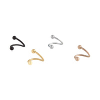 Mixed Metals Twist Earring 4-Pack - link has visual effect only