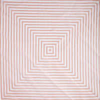 Blush White Square Stripe Bandana Hair Scarf - link has visual effect only